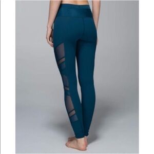 Lululemon Just Breathe Mesh Leggings Alberta Lake Size 4